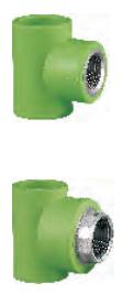 Female Thread Tee-Green DN32×3/4″