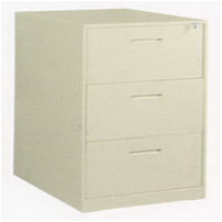 Narrow frame three bucket card cabinet