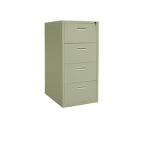 Narrow frame four bucket card cabinet