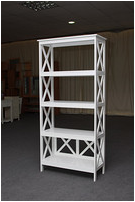 Five shelves