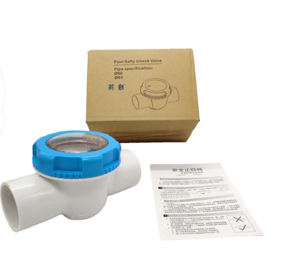 Safety Cover Visible Check Valve One Way Pipe - Use of 2-inch pipeline