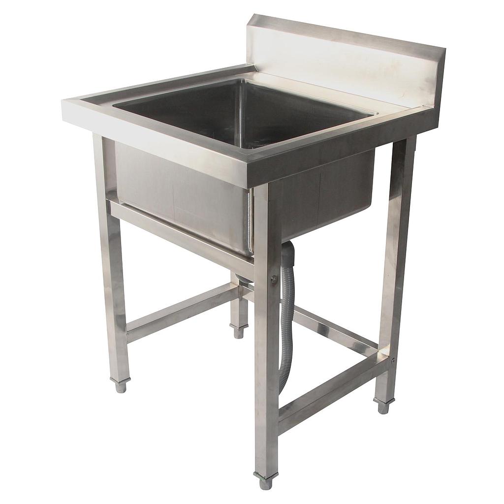 Single Sink Worktable 600*600*800+150mm