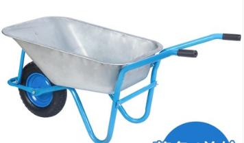 One wheel cart in agricultural construction site