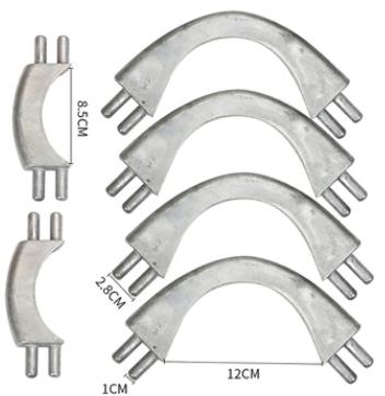 Supporting aluminum angle of ball hole entrance