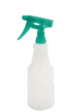 Spray bottle and nozzle for chemicals