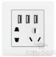 3 USB and 5pin socket