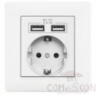 2 USB with 16A German socket