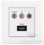AV audio interface+HDMI socket