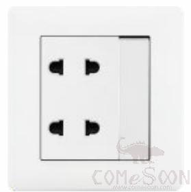1 gang big switch with 10A 4pole socket