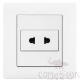 Half 10A 2 pole socket