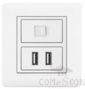 Half computer+2 USB socket