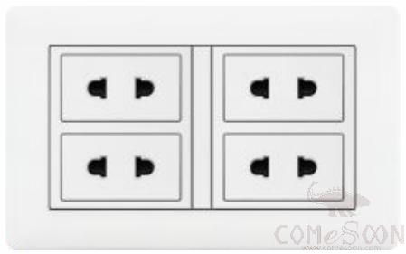 4 position 2 pole socket