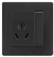 1 gang 1 way switch and 16A 3 pole socket