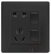 2 gang 2 way switch and 10A 5 pole socket