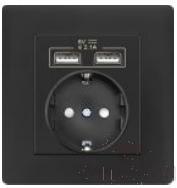 2 USB with 16A German socket