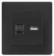TEL+USB socket