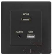 HDMI+audio+USB socket