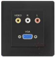 AV audio interface+VGA socket