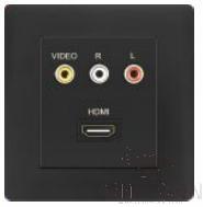 AV audio interface+HDMI socket