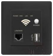 Computer+wireless router+USB socket