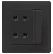 1 gang big switch with 10A 4 pole socket