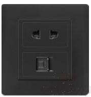 Half 10A 2pole+computer socket
