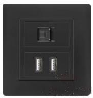 Half computer+2 USB socket