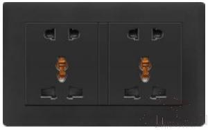 Double 13A 5 pole multi-function socket