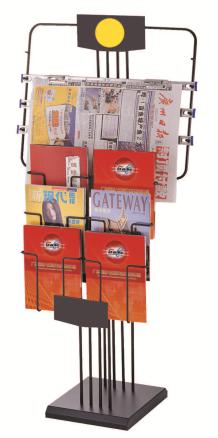 Magazine Rack,Rolled Steel,610*500*1335mm