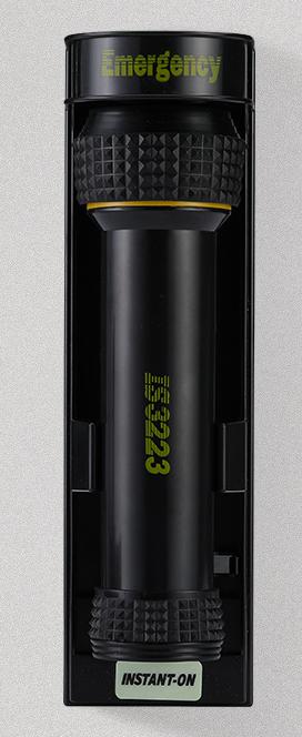  Electric Wall Mounted Emergency Torchlights-Black,Plastic,50M