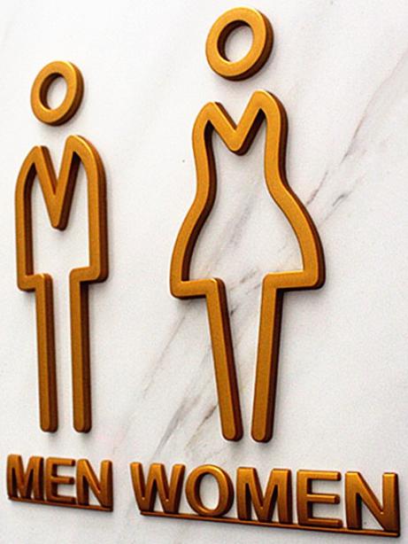 Toilet Sign,ABS,20*8.5*0.5cm