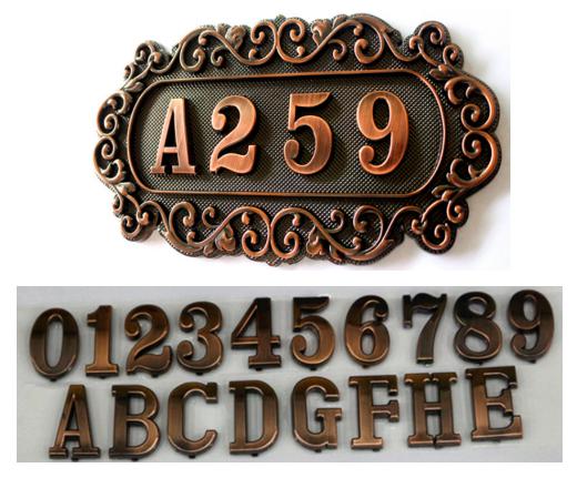 Room Number Plate,ABS,18.2*10.9cm