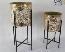 Flower Shelf / Pot L0:28.5*28.5*65HCM  S0:24.5*24.5*50.5HCM , Flower Pot