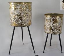 Flower Shelf / Pot L0:34.5*34.5*65HCM (Φ28.5*65HCM)  S0:25.5*27*50.5HCM (Φ24.5*50.5H CM) , Flower Pot