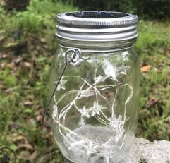 Solar Garden Light-Five-pointed Star Yellow Light String Light Bottle