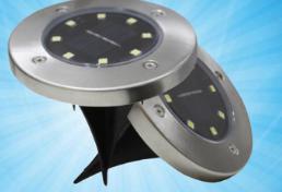 Floor Lights-8LED White Light Bronze