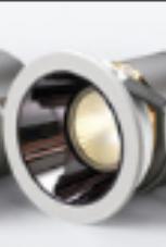 Wall washer-3000k-gun black cup 7W opening 55mm-Mid-range configuration