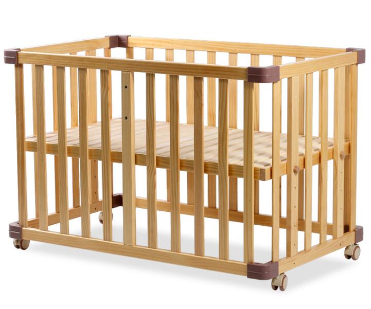 Baby Bed，Pine Solid Wood + PP Glue  Baby Cot