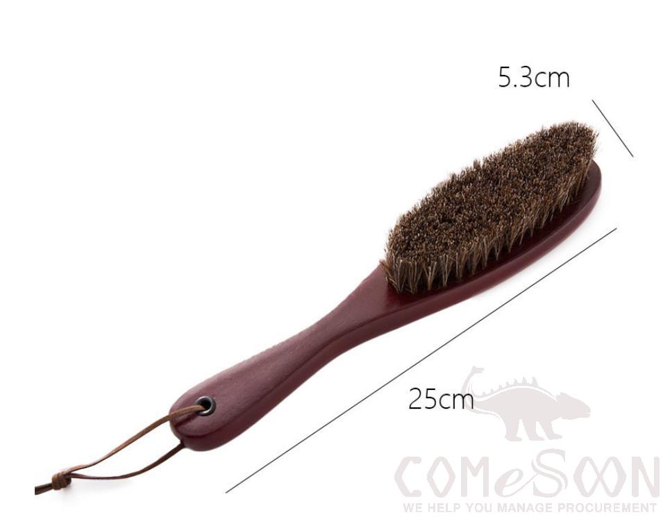 Cloth Brush-Wood+horse's mane brush，5.3*25cm