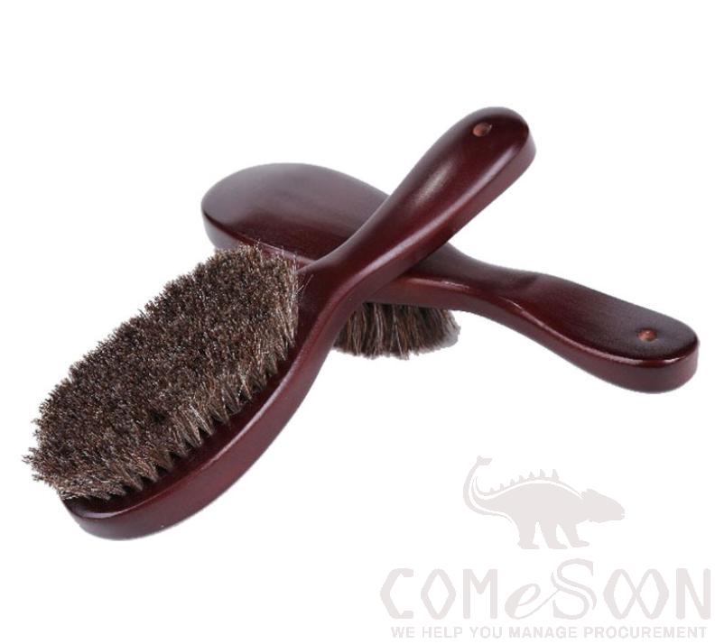 Cloth Brush-Wood+horse's mane brush，5.5*22.5cm