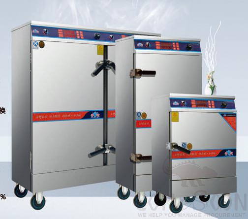 Rice Steamer/Rice Steaming Cart (for 300 person) 700*615*1555mm, Power (kw):12