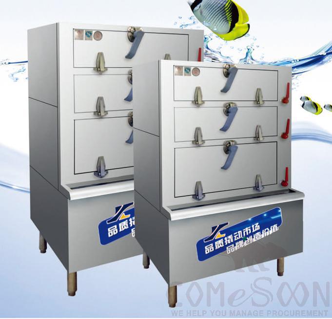 Seafood Steamer Cart 1030*870*1850mm, Power (kw)：24