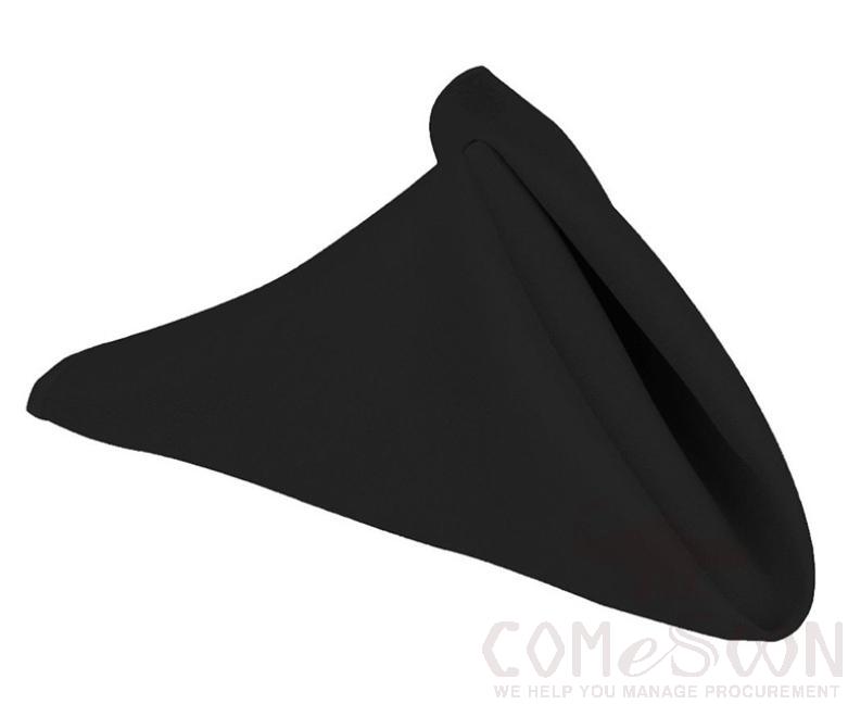 Polyester Napkin-Black 40*40cm
