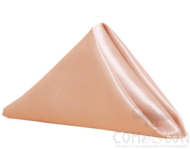 Satin Napkin-Peach 40*40cm
