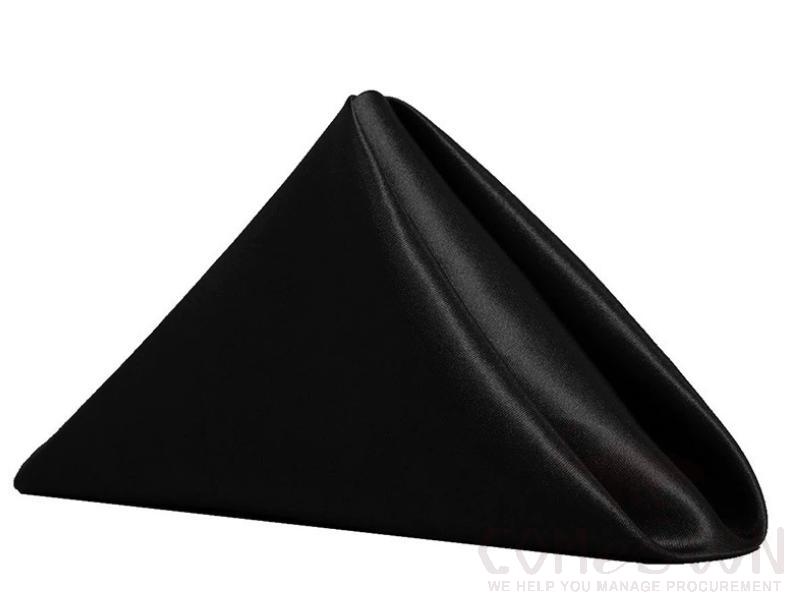 Satin Napkin-Black 40*40cm