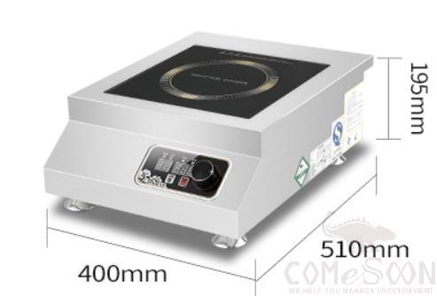 Induction Stove 510*400*195mm, 5KW/380kw