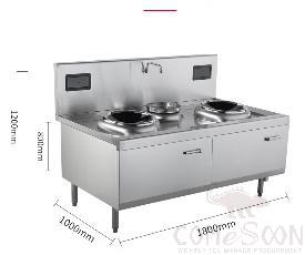 Combination Cooking Range 1800*950*（800+400）mm, 12KW