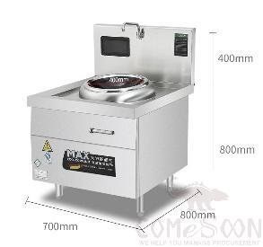 Chinese Cooking Range 700*800*（800+400）mm, 10KW