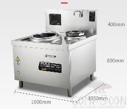 Chinese Cooking Range 1000*950*（800+400）mm, 15KW