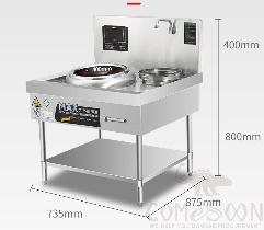 Chinese Cooking Range 900*950*（800+400）mm, 8KW